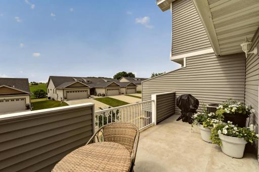 Lots of room on this large private balcony!