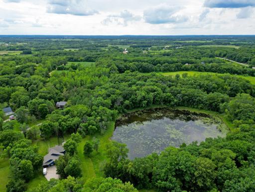 This aerial view shows the beauty within this lot, and a great space to call your own.