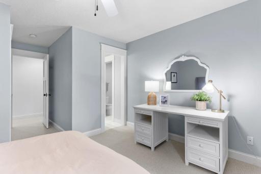 Third bedroom with ens-suite access to the shared bath