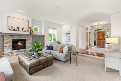 Open floor plan is inviting and filled with natural light