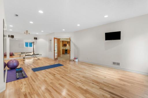 Plenty of space to add all sorts of exercise equipment