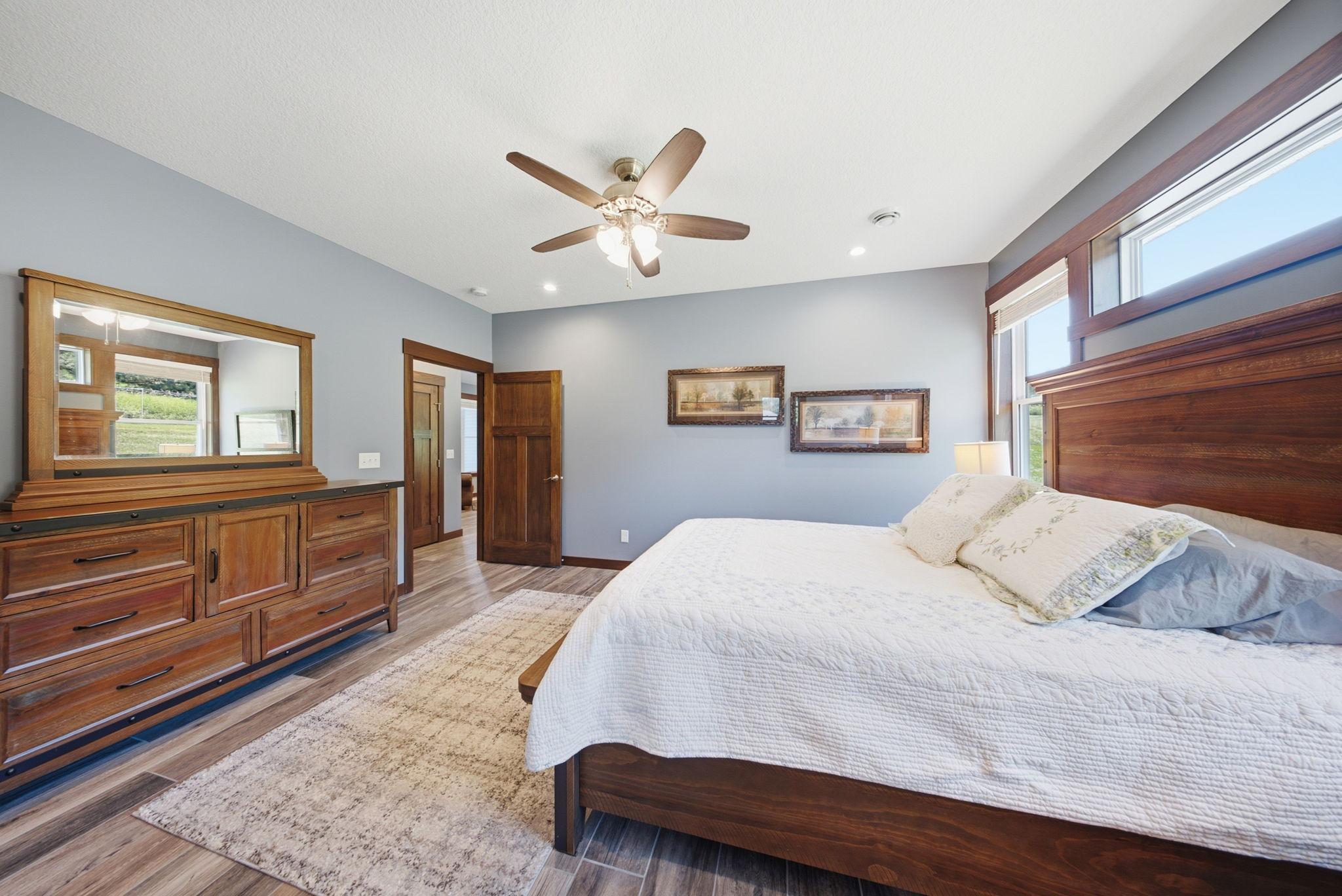 Primary suite with generous layout and direct access to the ensuite bathroom.
