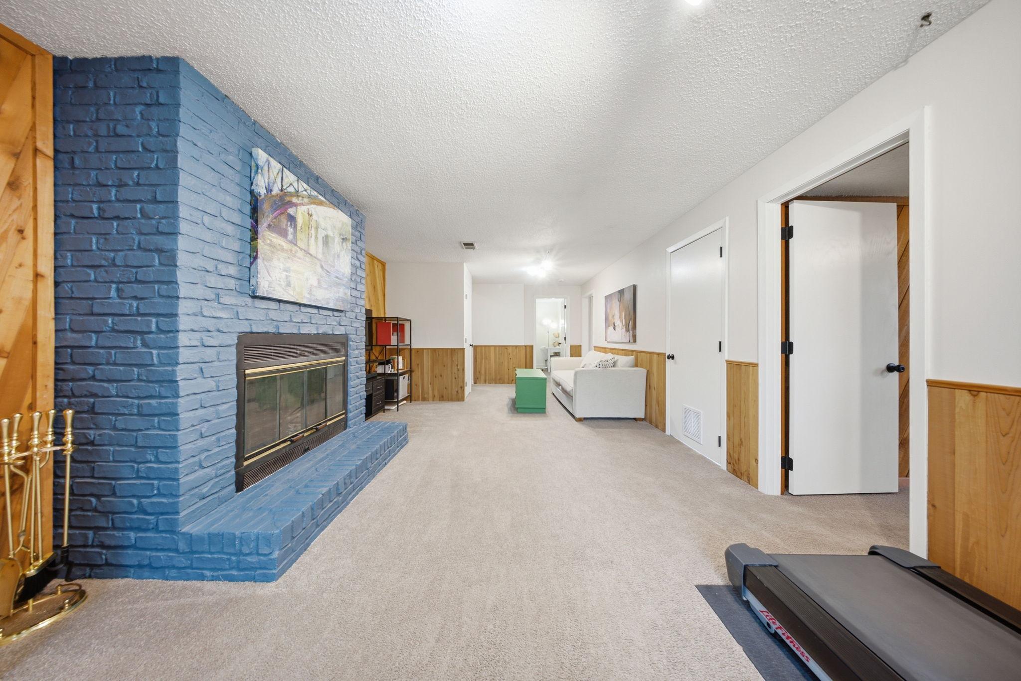 Large family room provides plenty of space for relaxing, entertaining, or recreation.