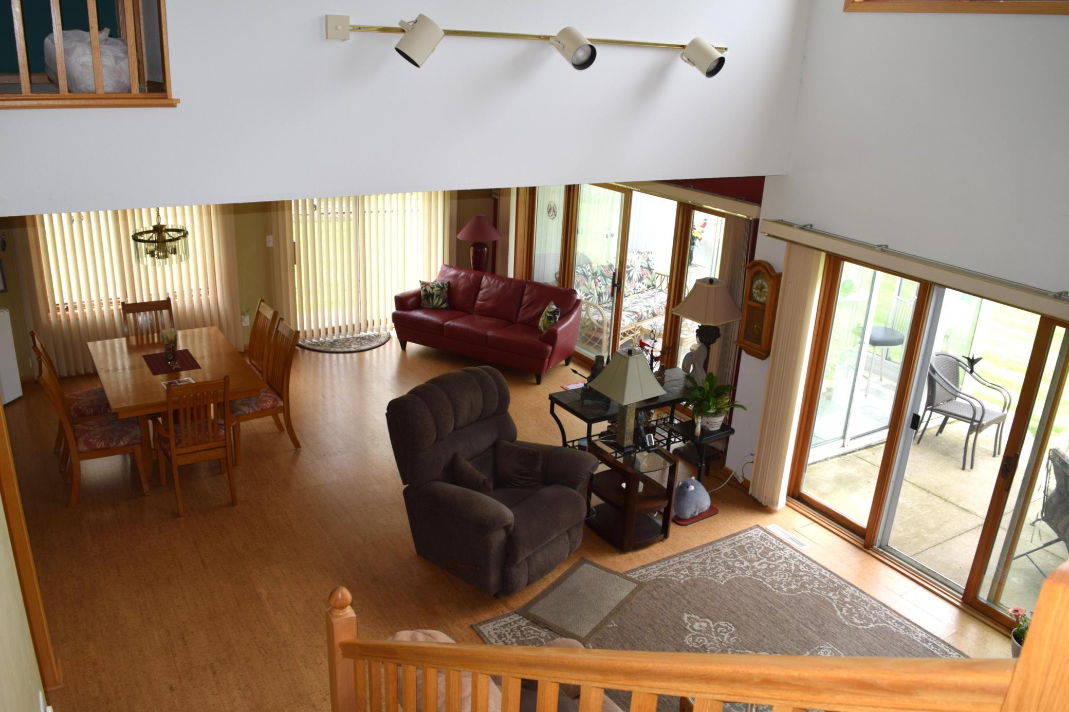 A view from the landing