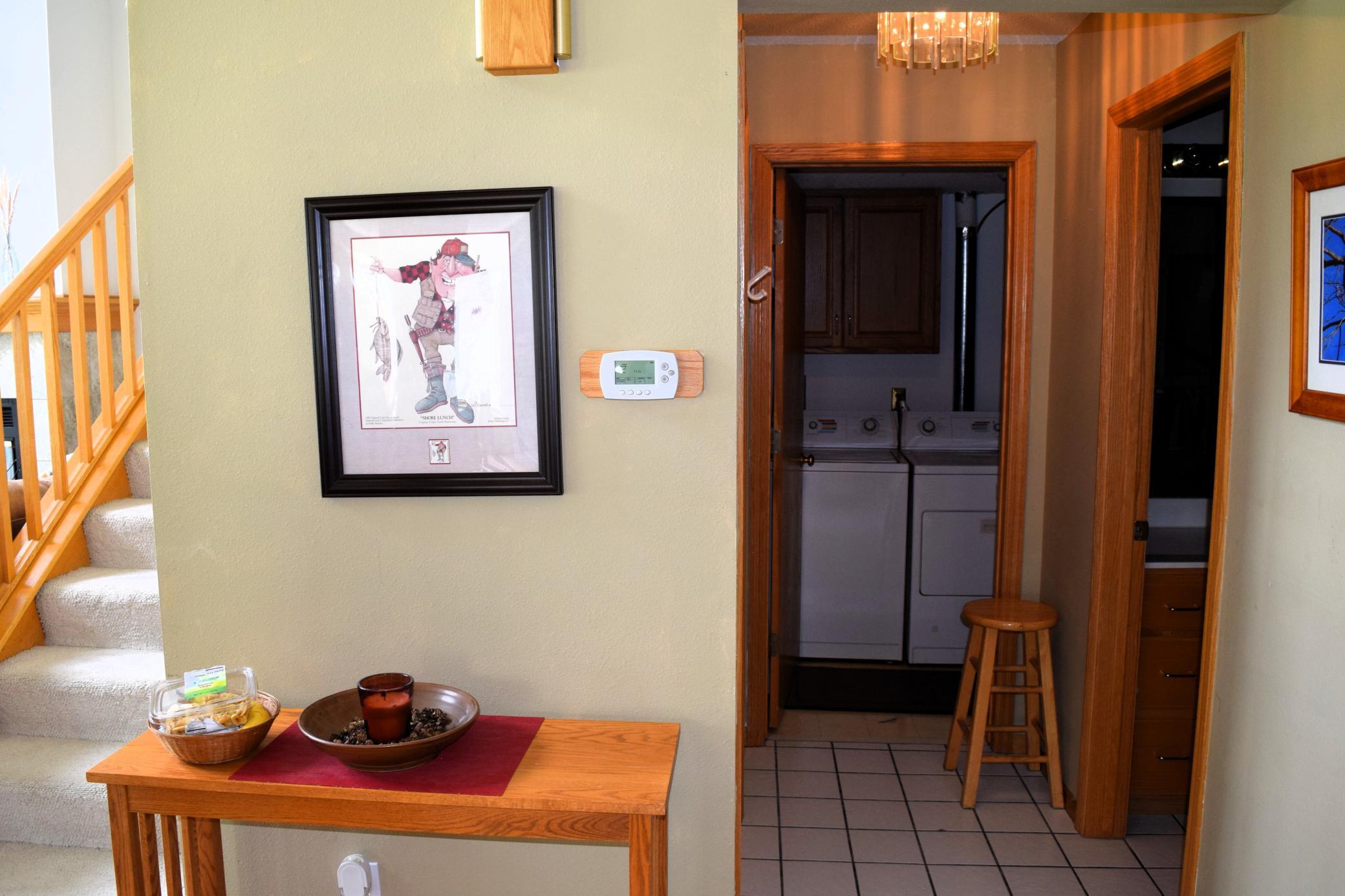 Easy access to main floor laundry