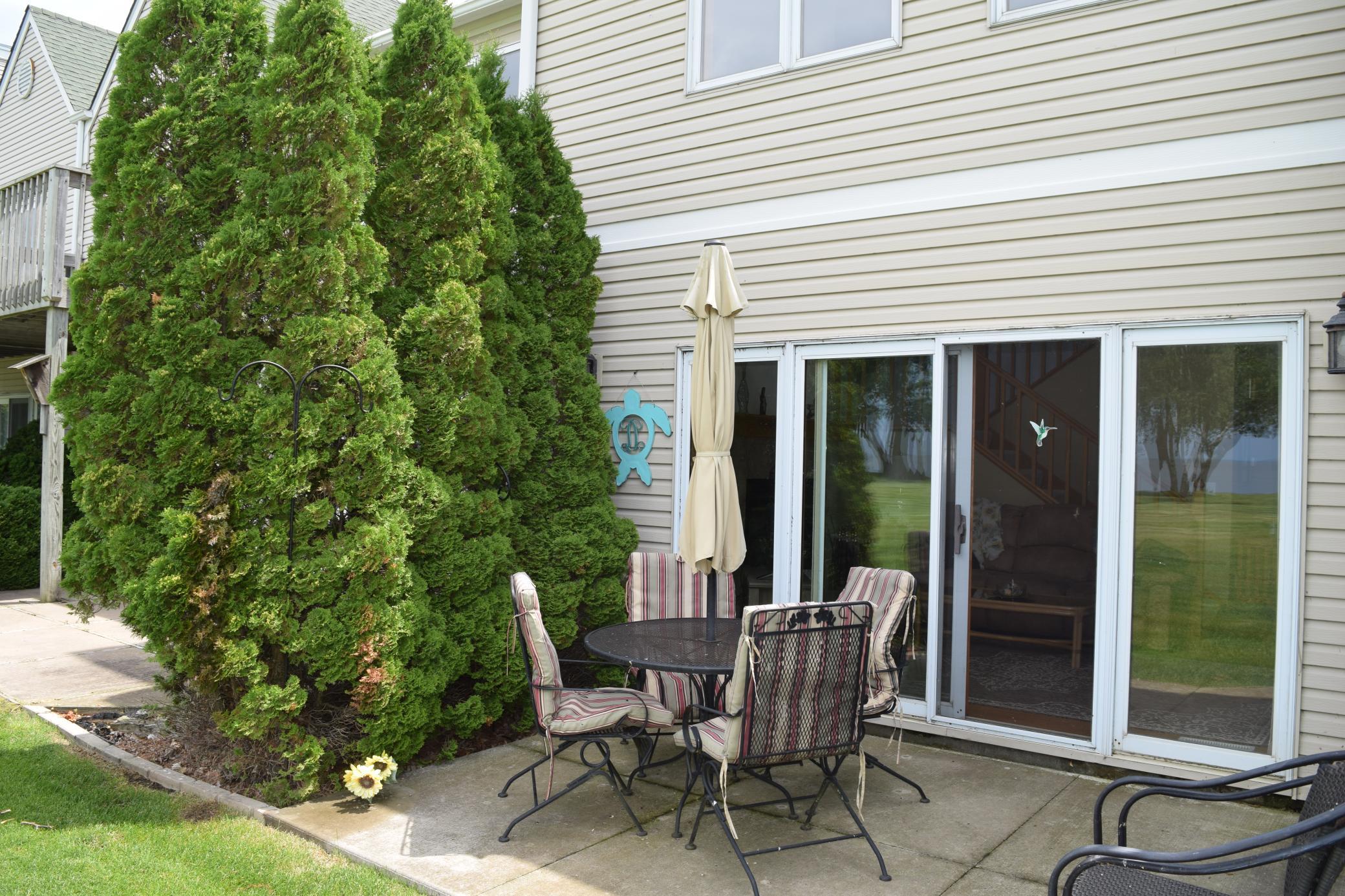 The deck from a living room walkout