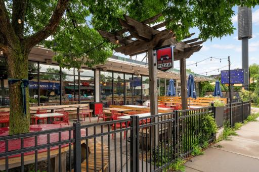 Walk 1 block to 54th & Penn restaurants including Red Wagon Pizza.