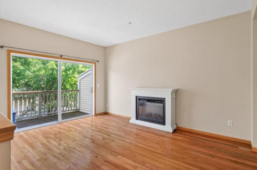 Real Flame electric fireplace creates a warm focal point for everyday living.