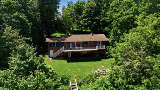 Huge maintainence free deck to enjoy the breathtaking lake views and walkout basement to get right to the lake with ease