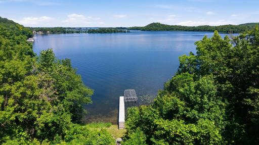 Aluminum dock and boat lift included & ready to go!