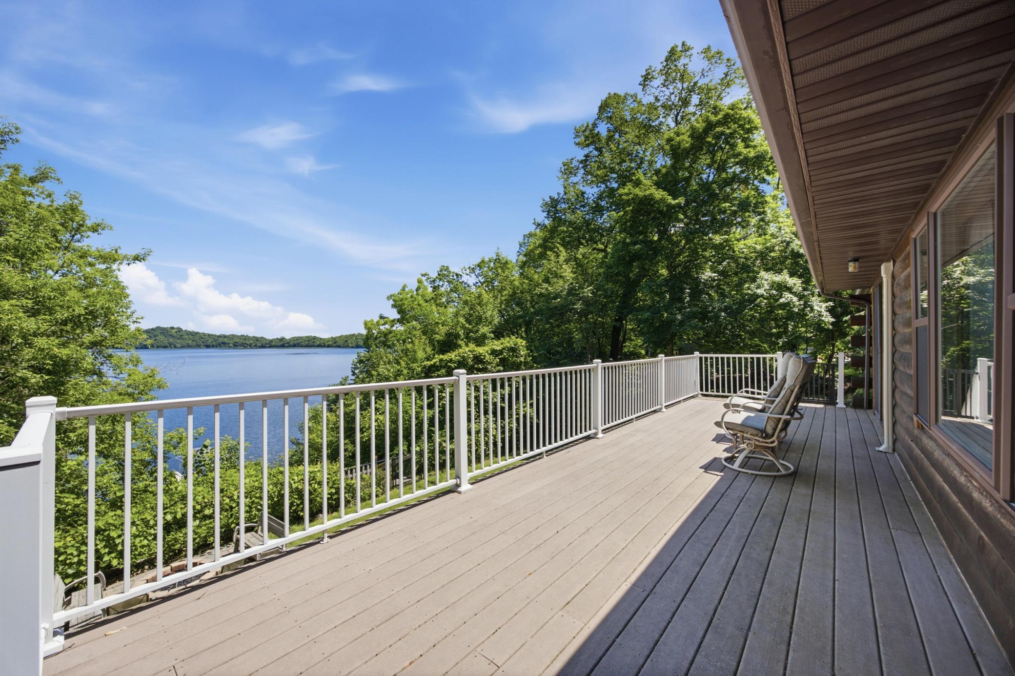 Morning coffe, afternoon snacks, and evening night caps on this massive deck with breathtaking views