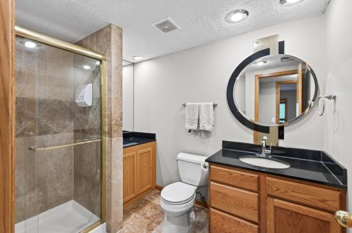Conveniently located just across the hall, this Â¾ bath makes the adjacent bedroom even more functional for guests or extended family.