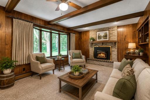 Family Room *Virtually Staged & Enhanced with AI*