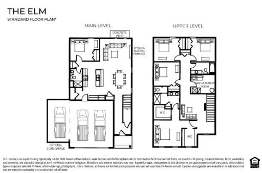 The brand new Elm floor plan! Sure to be a favorite with five bedrooms, one on the main level and a loft!