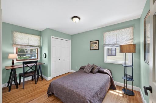 Spacious 2nd bedroom with East and South exposure - so much light!