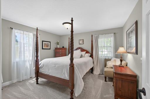 12'x12' Primary bedroom with large walk-in closet!
