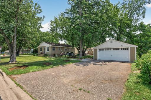 Detached, 22'x23' two car garage with heater.