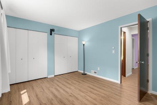 Both bedrooms are spacious with lots of closet space