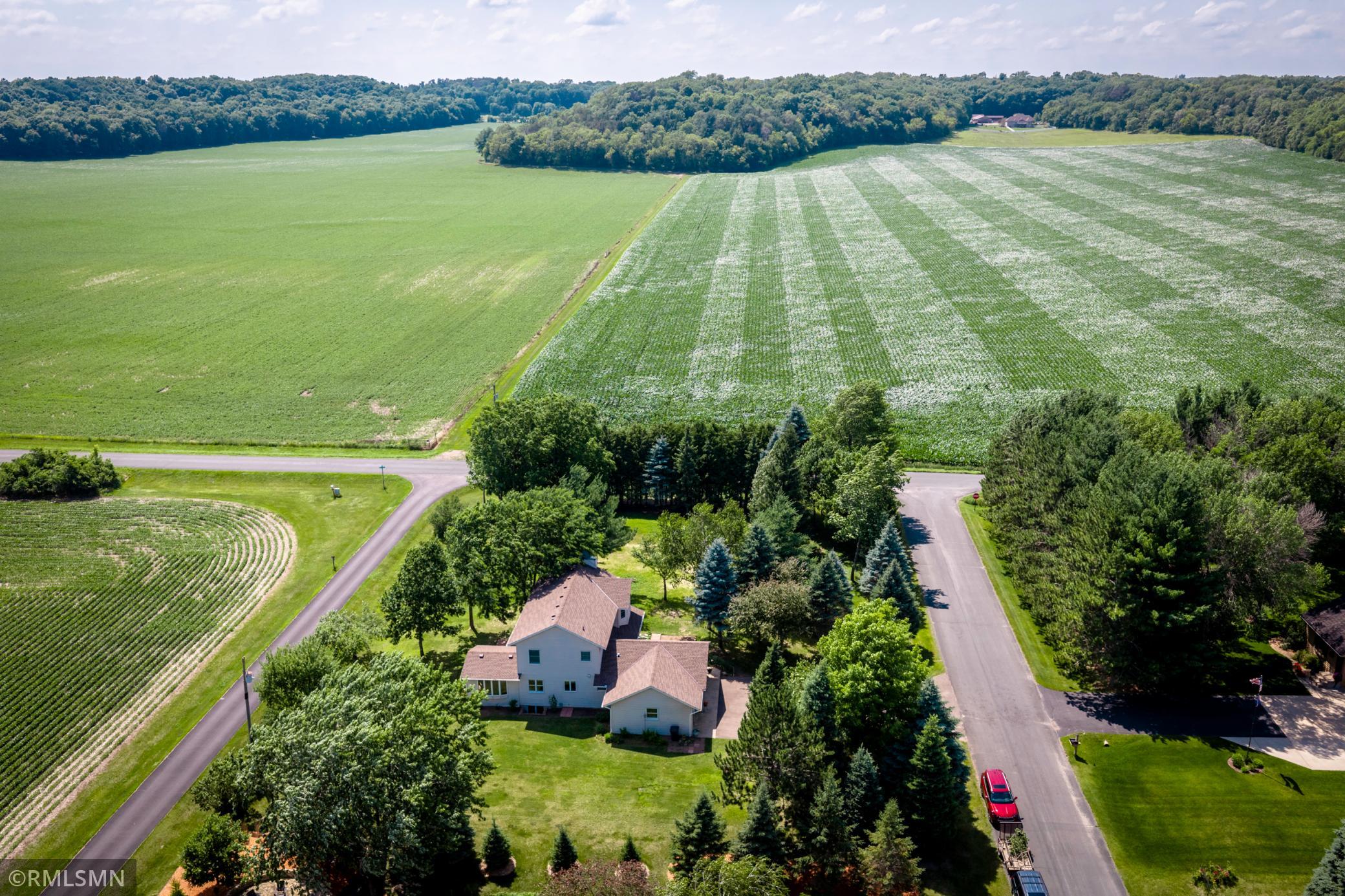 Aerial facing West