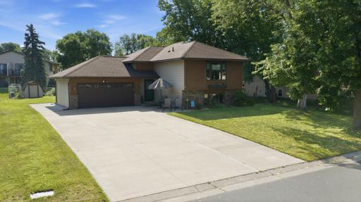 New concrete driveway