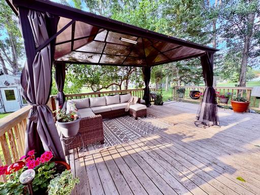 Back deck gazebo