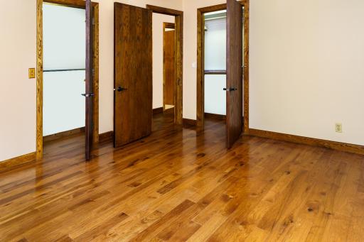 Main floor Bedroom 1 and closets