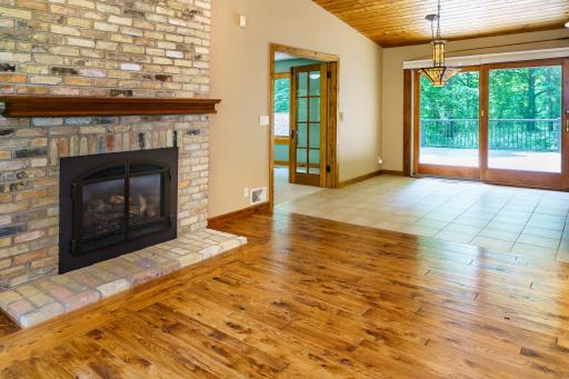 Living Room to Dining Room, Deck, and Great Room entrance