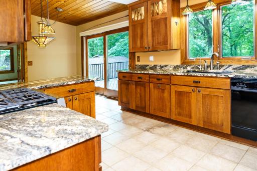 Kitchen to Dining Room and Deck