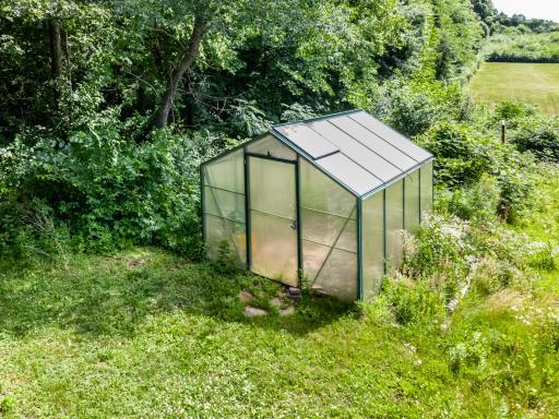 Water is run out to the greenhouse