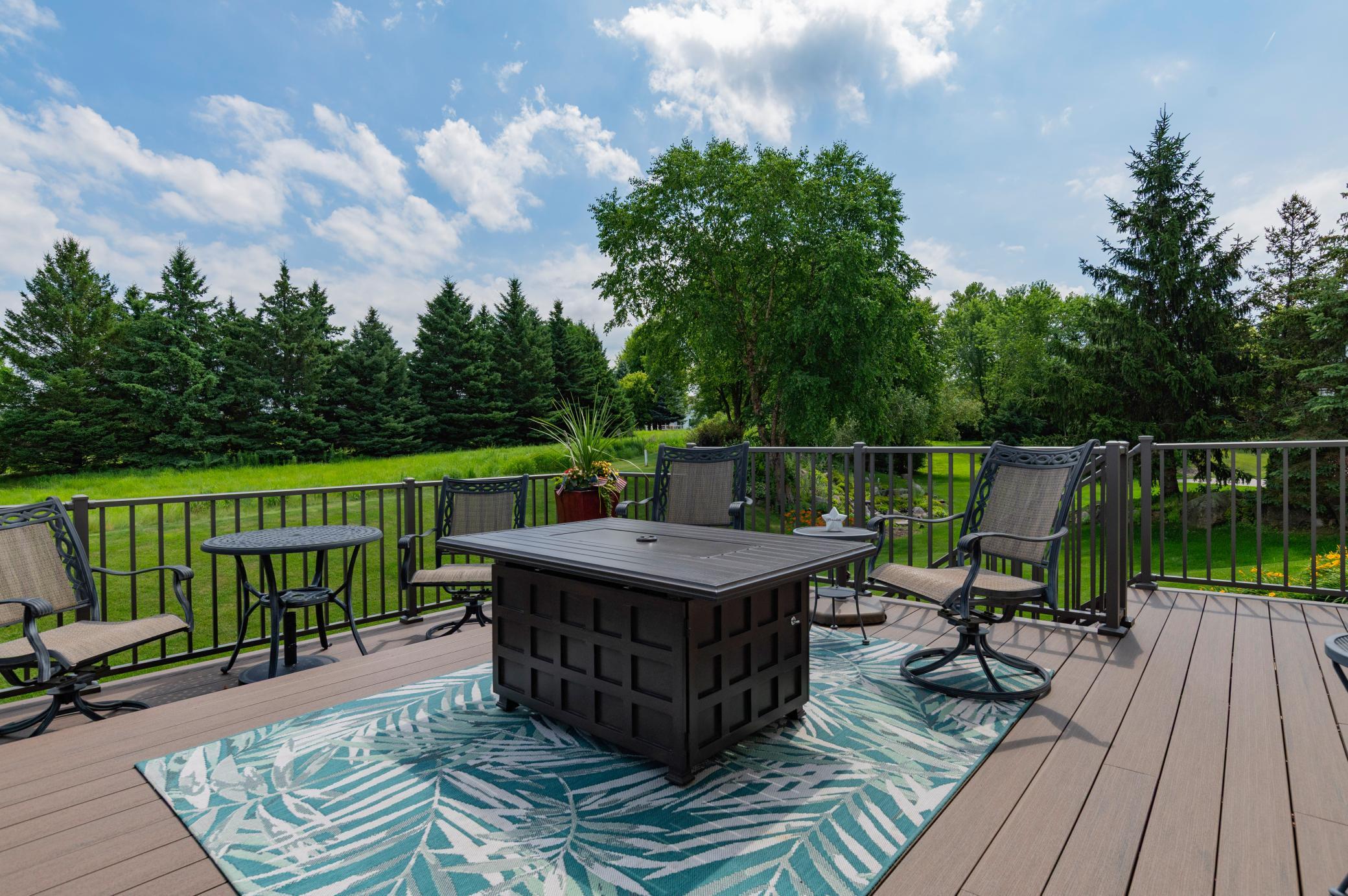 View towards the northeast has privacyshows the privacy the evergreens provide from the fairway.jpg
