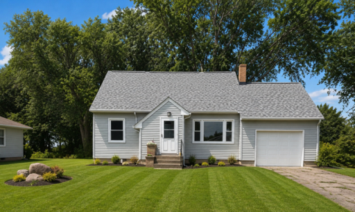 Virtually Enhanced Photo - with a little elbow grease and landscaping, you could make the front of this place shine!