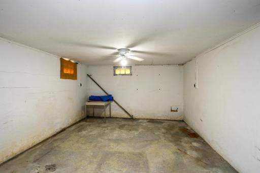 The basement is completely unfinished. Bring your ideas to add additional finished square footage.