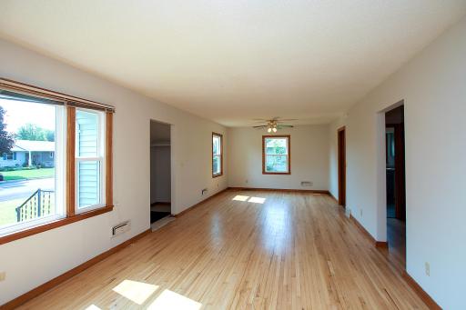 Welcome inside! The beautiful hardwood floors were refinished to their natural color in 2025.
