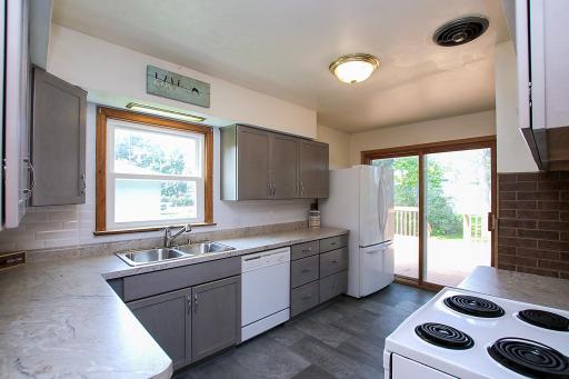 The kitchen was updated in 2025 - new cabinets, countertops and flooring! They have never been used!