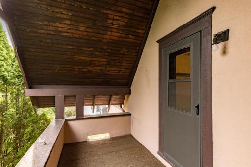 Upper Covered Porch off Reading Nook