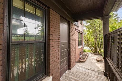 Back Entry from Covered Porch