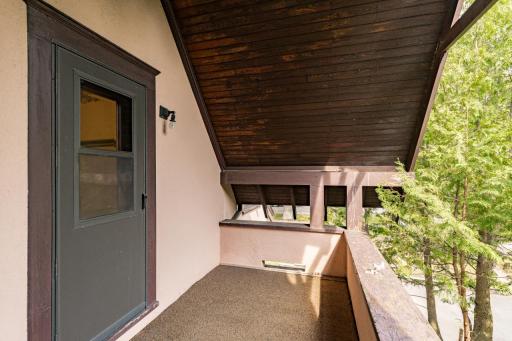 Upper Covered Porch off Reading Nook