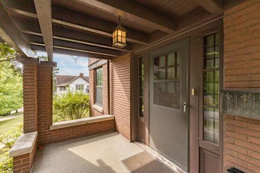 Large Covered Front Entry Porch