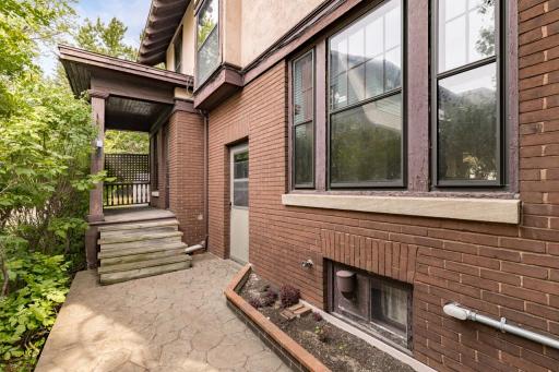 Stamped Concrete Walkway to Back Entrance