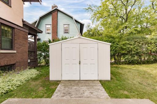 Shed with built up ramp