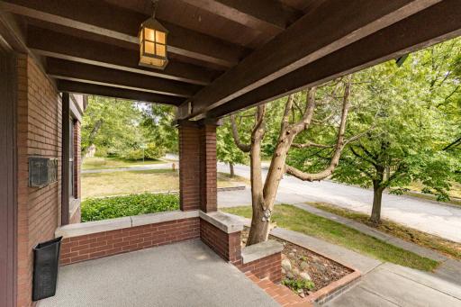 Large Covered Front Entry Porch