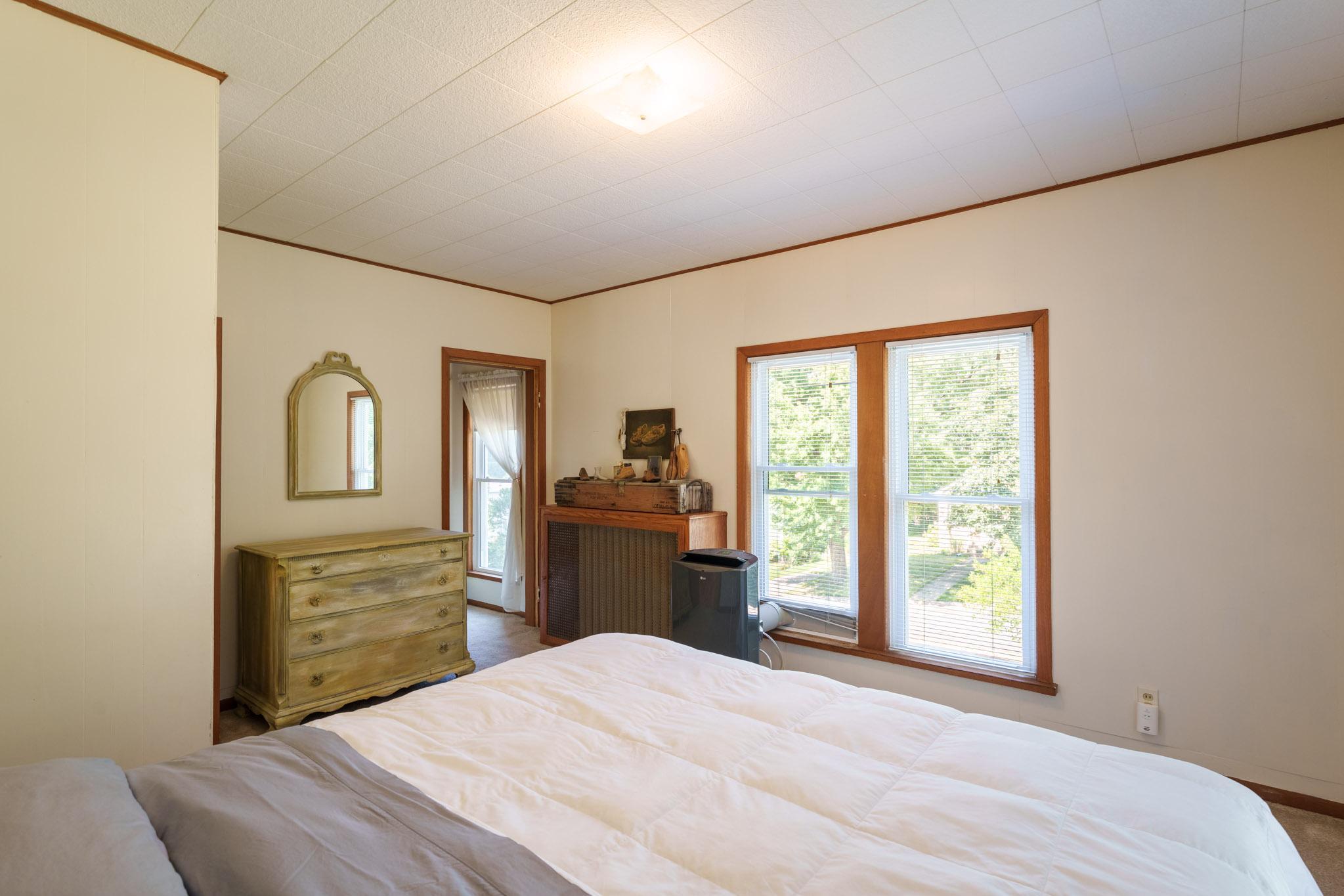 Another view of Bedroom Two. You will enjoy the natural light and the view of the front yard.