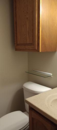 Cabinet above the stool
