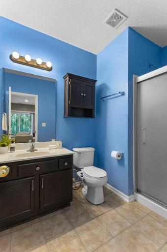 Nearby 3/4 bathroom, perfect for private guest retreat!