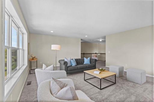 Versatile space for relaxing, crafts, homework, or additional entertaining.