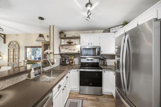 The SS Appliances just match the "feel" of the kitchen!