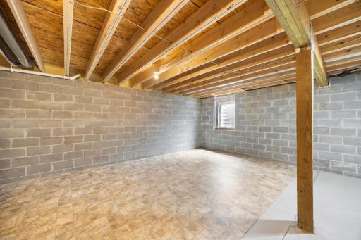 Basement-even more room to grow w/ egress window. Potential 4th bedroom.