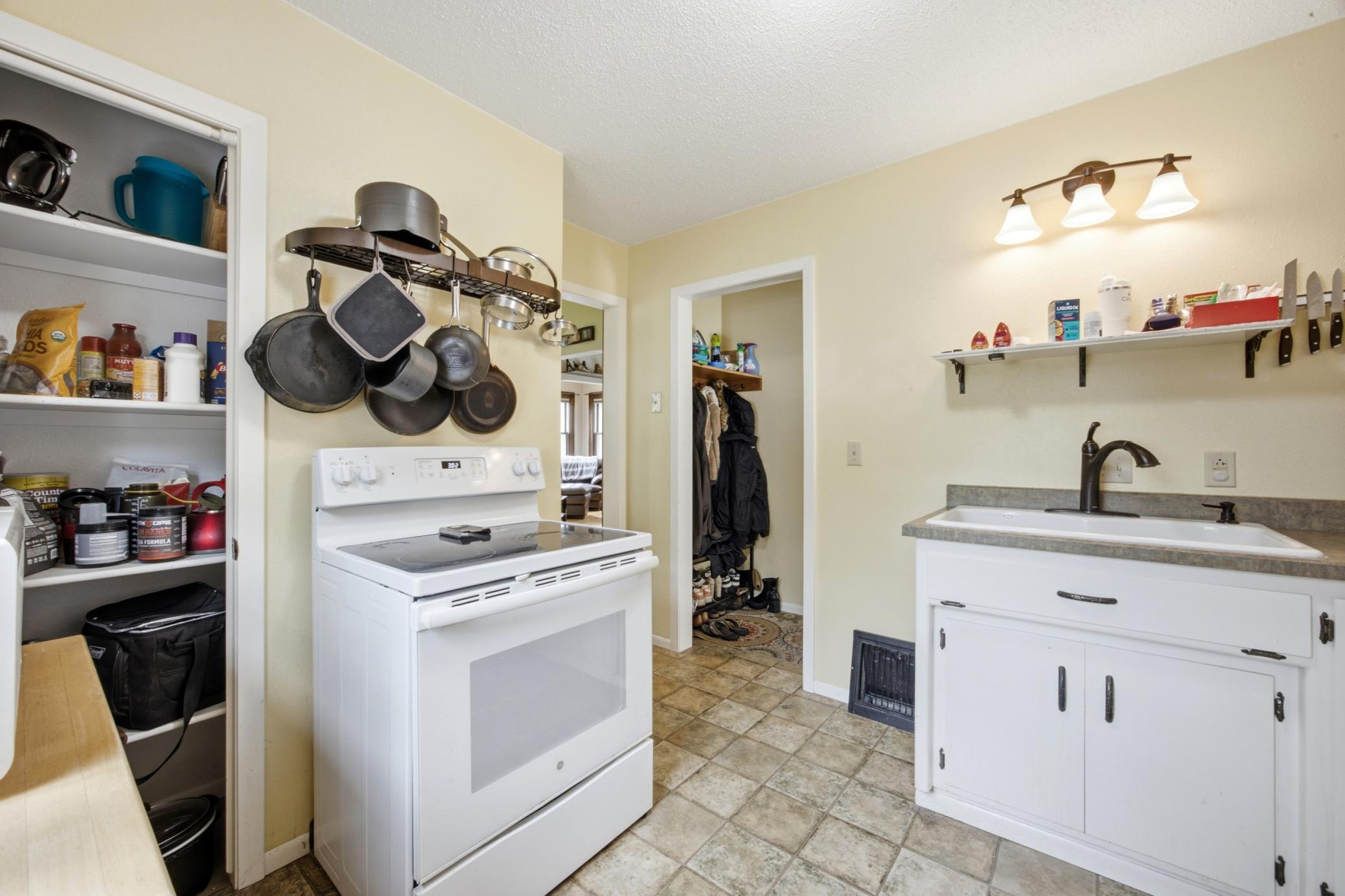 Kitchen and back entry