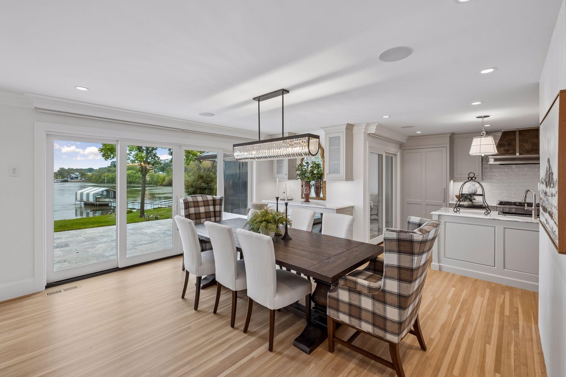 Dining room with access to the patio and outdoor spaces