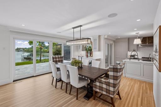 Dining room with access to the patio and outdoor spaces